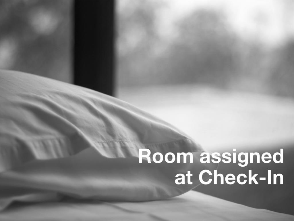 Quarto Selecionado durante o Check-in
