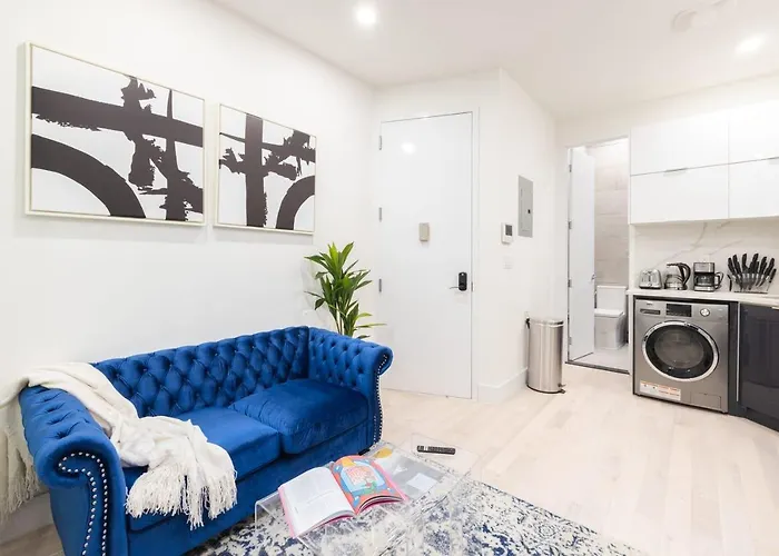 Huisdiervriedelijke 317-4C New Modern 1Br W&D Walk To Central Park New York